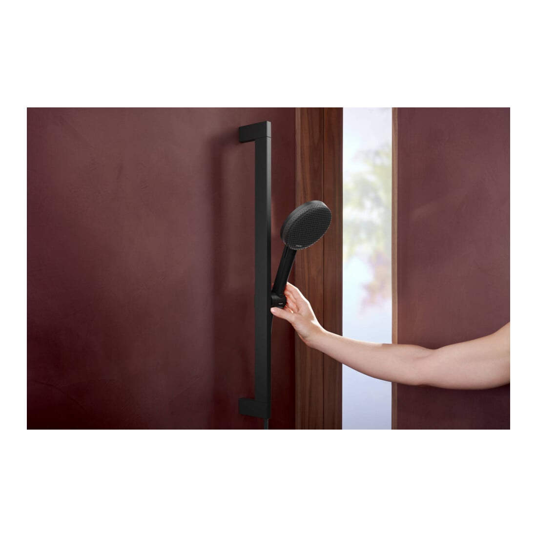 hansgrohe B-S Raindance Al. Se S EcoSm. Brosse St. Uni. E, 3 jets, entraxe 625 mm, noir mat