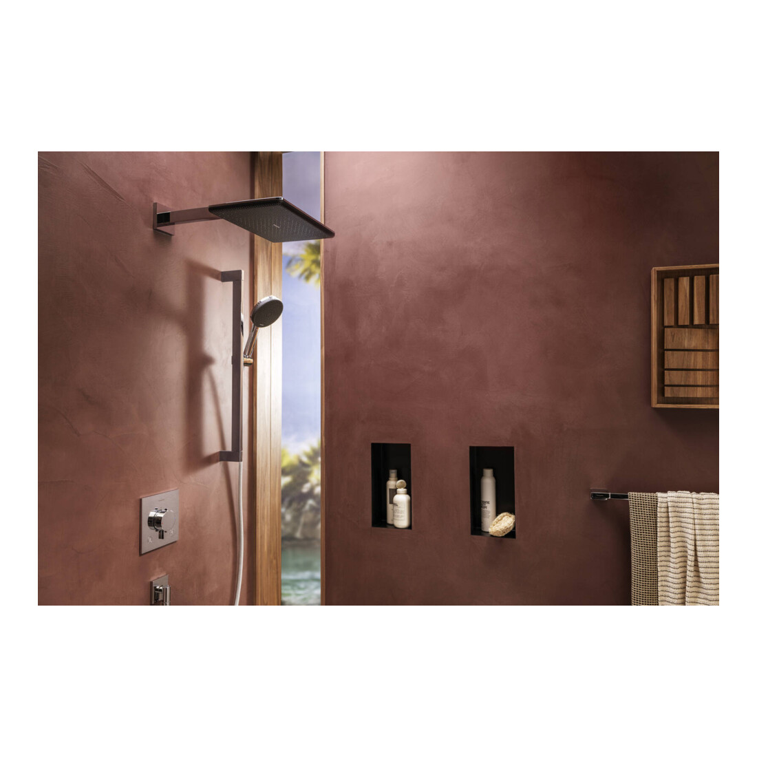 hansgrohe B-S Raindance Al. Se S EcoSm. BrSt Uni. E, 3je, Bohrabst. 625mm, ch