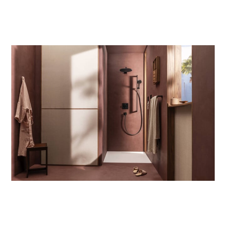 hansgrohe B-S Raindance Al. Se S EcoSm. BrSt Uni. E, 3je, Bohrabst. 915mm, sw ma