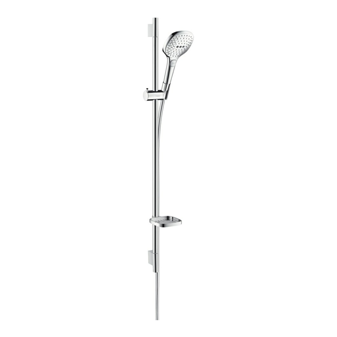 hansgrohe B-S Raindance Se E 120 EcoSm. Barre de douche 1008 mm, chrome/verre, 3 jets, 8,5 l/min.