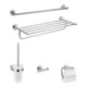 hansgrohe Bad-Accessoire-Set Logis Uni. 5-teilig, Messing, chrom-1