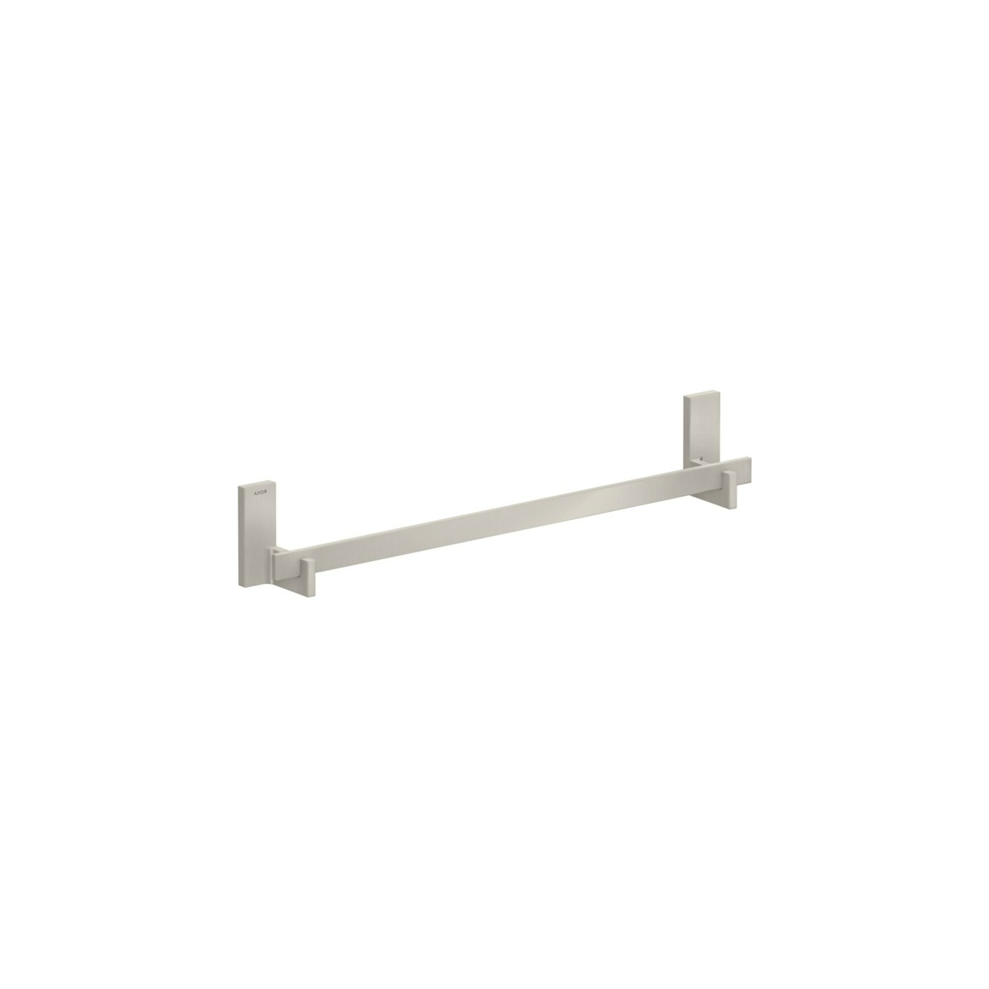 hansgrohe Badetuchhalter Axor Uni Rectangular 600mm, Edelstahl-Optik