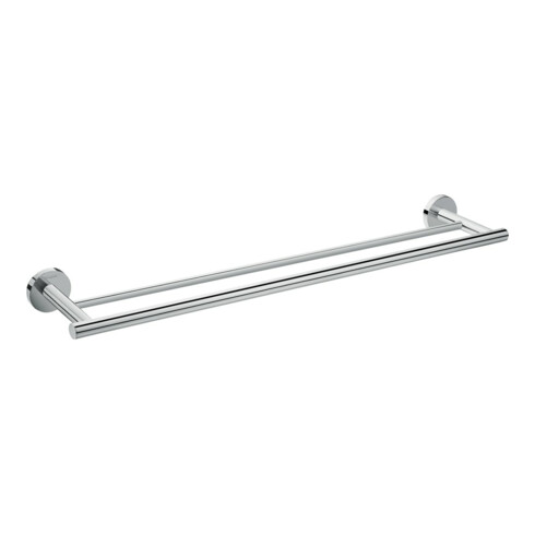 hansgrohe Badetuchhalter Logis Universal L 644mm, dopp., Wandmont., MS, Met., chr