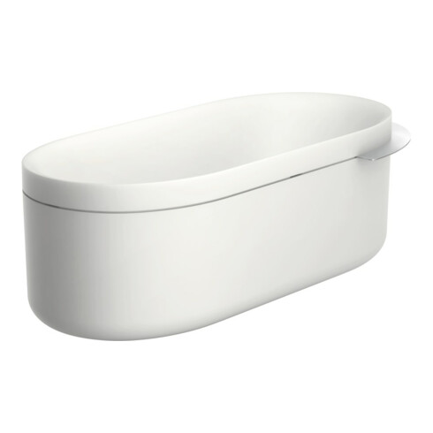 hansgrohe Badewanne Axor Urquiola 1900x850mm, we, a MG mit Gelcoat, chrom