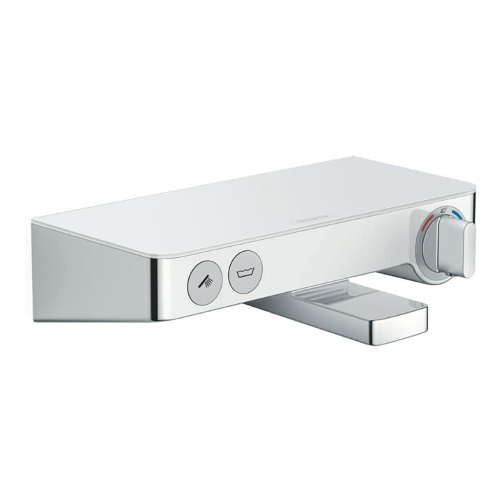 hansgrohe Badewannenthermostat ShowerTablet Sel. 300 300x160mm, AP, 2 Verb, A 192mm, we/vc