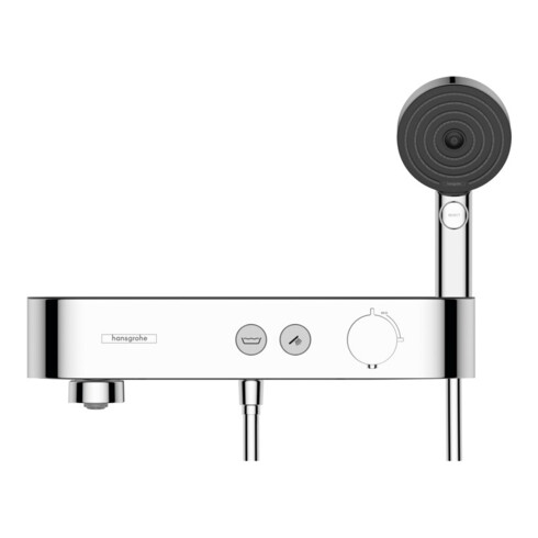 hansgrohe Badewannenthermostat ShowerTablet Sel. 400 412x115mm, AP, 2 Verbraucher, chrom