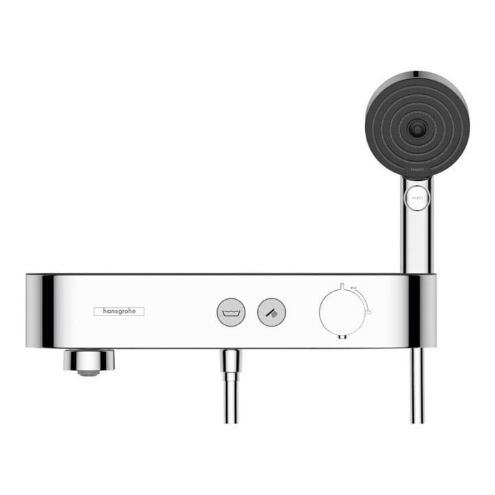 hansgrohe Badewannenthermostat ShowerTablet Sel. 400 412x115mm, AP, 2 Verbraucher, chrom