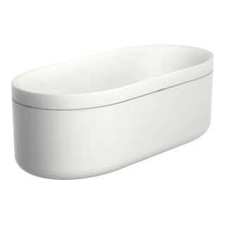 hansgrohe Baignoire Axor Urquiola 1900x850mm, blanc, MG avec gelcoat, chrome