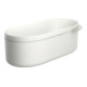 hansgrohe Baignoire Axor Urquiola 1900x850mm, blanche, MG avec Gelcoat, inox brossé-3
