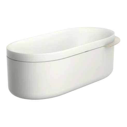 hansgrohe Baignoire Axor Urquiola 1900x850mm, blanche, MG avec Gelcoat, inox brossé