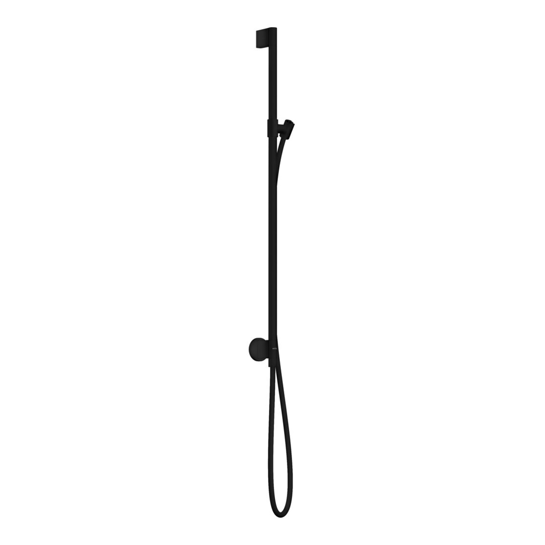 hansgrohe Barre de douche Axor One avec raccord mural, tuyau 1600 mm, mat noir