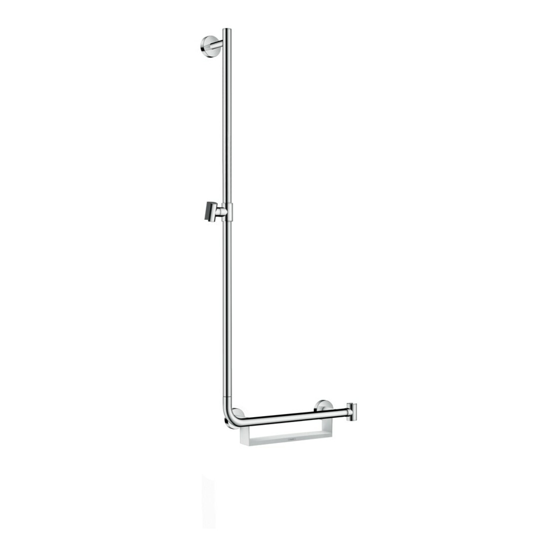 hansgrohe Barre de douche Unica Comfort 1100 mm, blanc/chrome, gauche