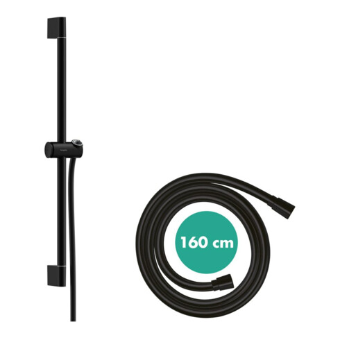 hansgrohe Barre de douche Unica Pulsify S 669 mm, noir mat