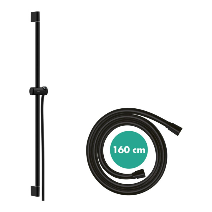 hansgrohe Barre de douche Unica Pulsify S 959 mm, noir mat