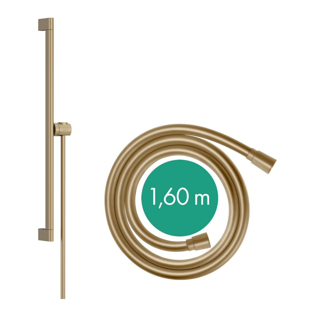 hansgrohe Barre de douche Unica S Puro 663 mm, bronze brossé