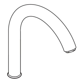 hansgrohe Bec pour mitigeur évier modèle sur pied acier