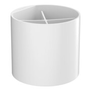 hansgrohe Becher WallStoris d 126 mm, avec séparateur, en plastique, blanc mat