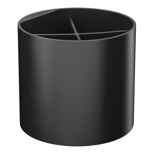 hansgrohe Becher WallStoris d 126 mm, avec séparateur, en plastique, mat noir