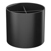 hansgrohe Becher WallStoris d 126 mm, avec séparateur, en plastique, mat noir