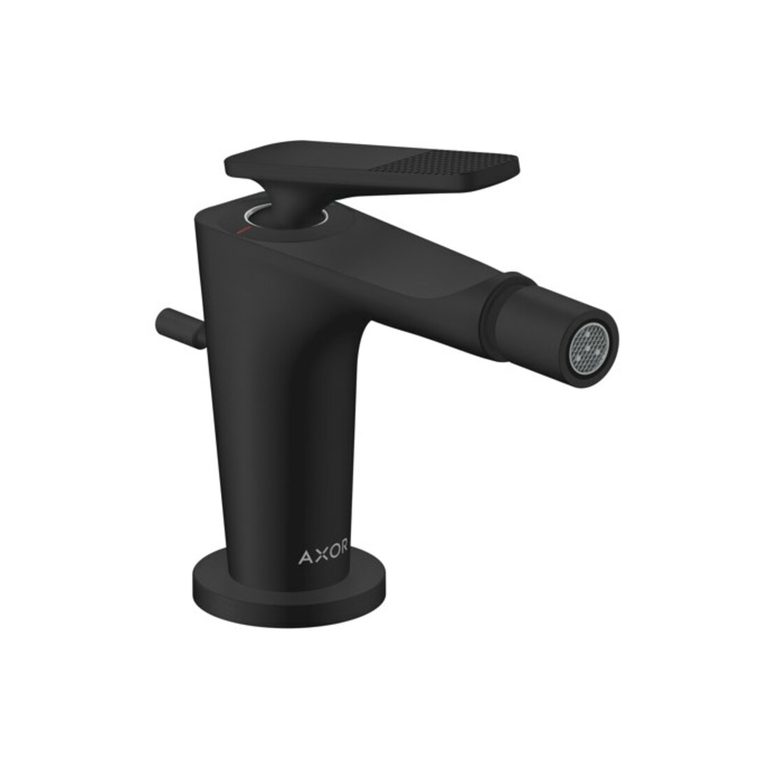 hansgrohe Bidet-Einhebelmischer Axor Citterio C cubic cut, ms, A 113mm, Zugst. Abl.garn