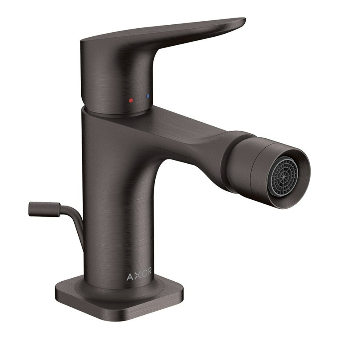 hansgrohe Bidet-Einhebelmischer Axor Citterio M A 116mm, m Zugst.Abl.Gar., brush. bla vc