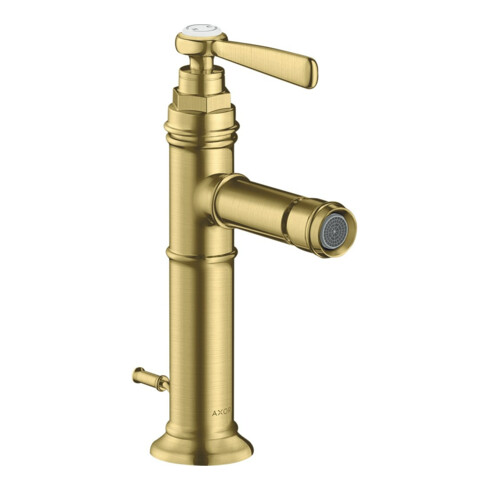 hansgrohe Bidet-Einhebelmischer Axor Montreux A 110mm, m HG, Zugst.Abl.Gar., brush. br
