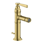 hansgrohe Bidet-Einhebelmischer Axor Montreux A 110mm, m HG, Zugst.Abl.Gar., brush. br