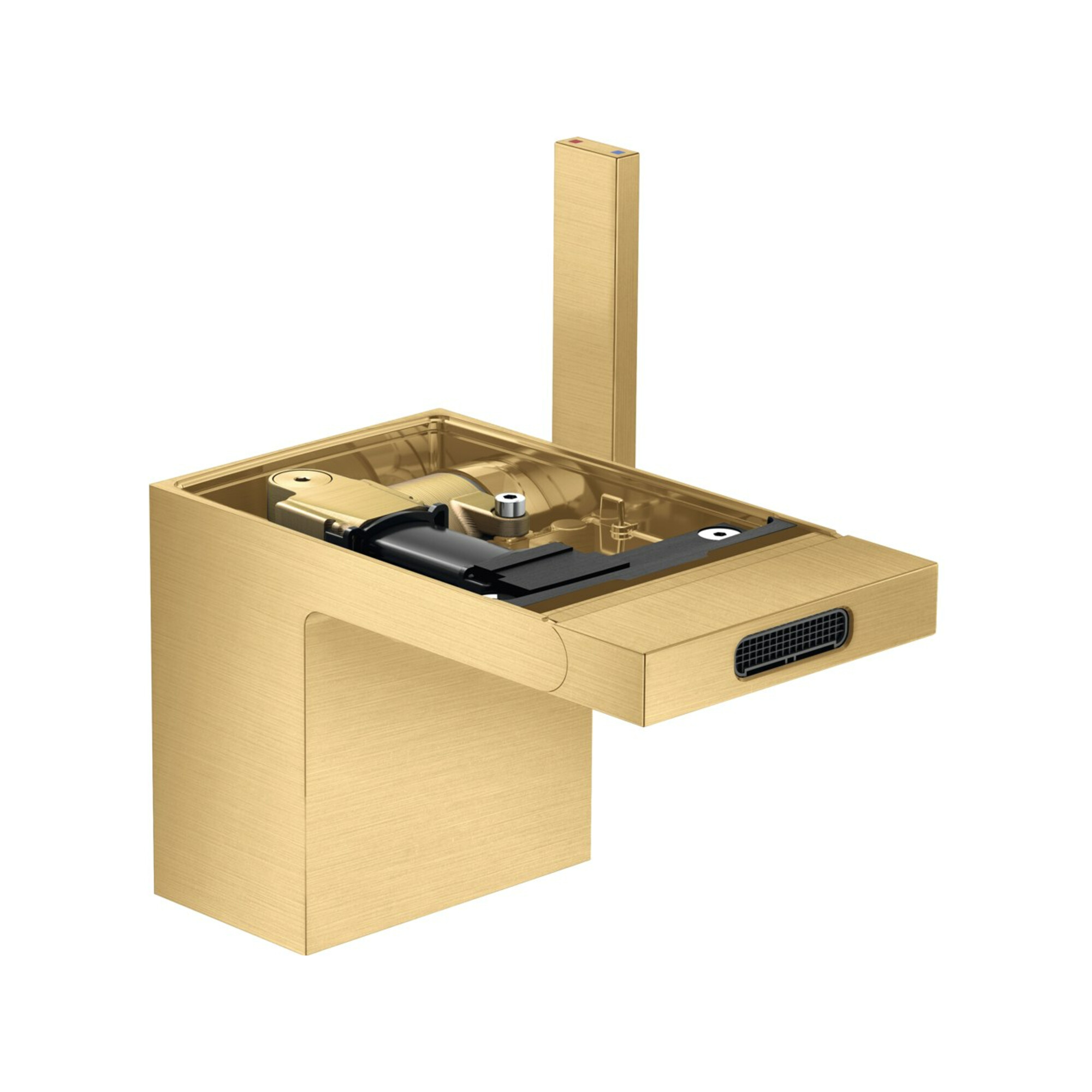 hansgrohe Bidet-Einhebelmischer Axor MyEdition A 121mm, m Pus-Op-Abl, o Pl, b gol opt