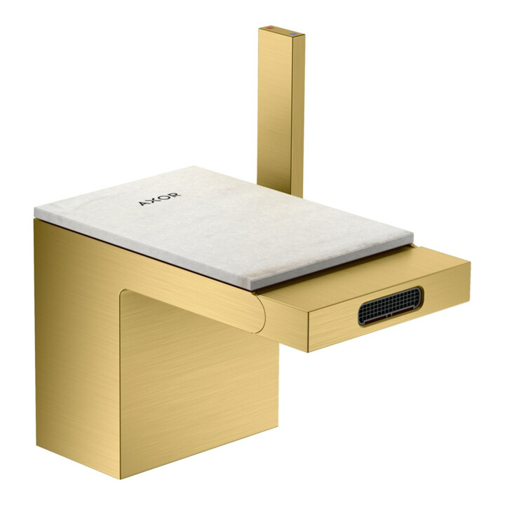hansgrohe Bidet-Einhebelmischer Axor MyEdition A 121mm, m Pus-Op-Abl, o Pl, b gol opt