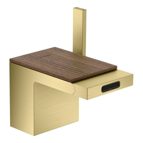 hansgrohe Bidet-Einhebelmischer Axor MyEdition A 121mm, m Pus-Op-Abl, o. Pl., brush. br