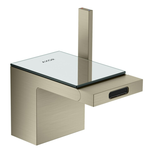 hansgrohe Bidet-Einhebelmischer Axor MyEdition A 121mm, m Pus-Op-Abl, o Pl., brush. ni.