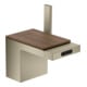 hansgrohe Bidet-Einhebelmischer Axor MyEdition A 121mm, m Pus-Op-Abl, o Pl., brush. ni.