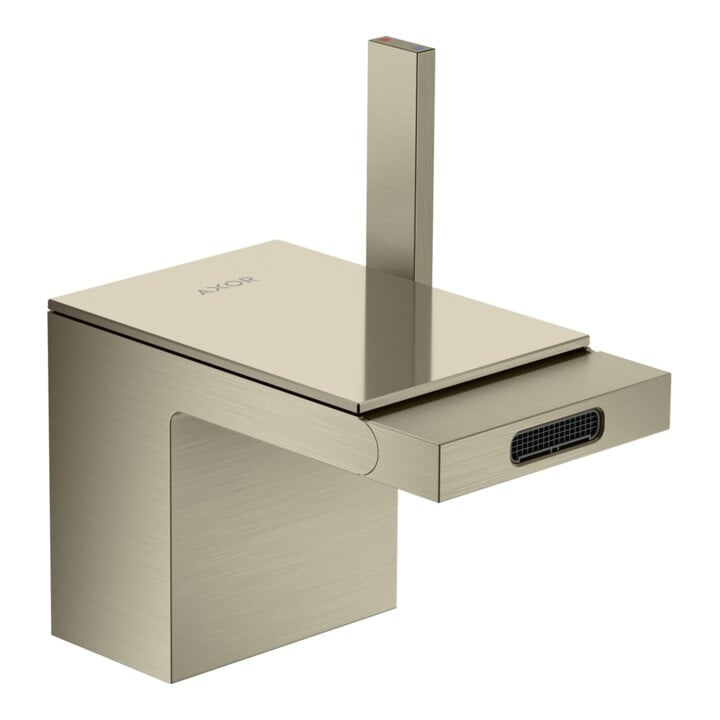 hansgrohe Bidet-Einhebelmischer Axor MyEdition A 121mm, m Pus-Op-Abl, o Pl., brush. ni.