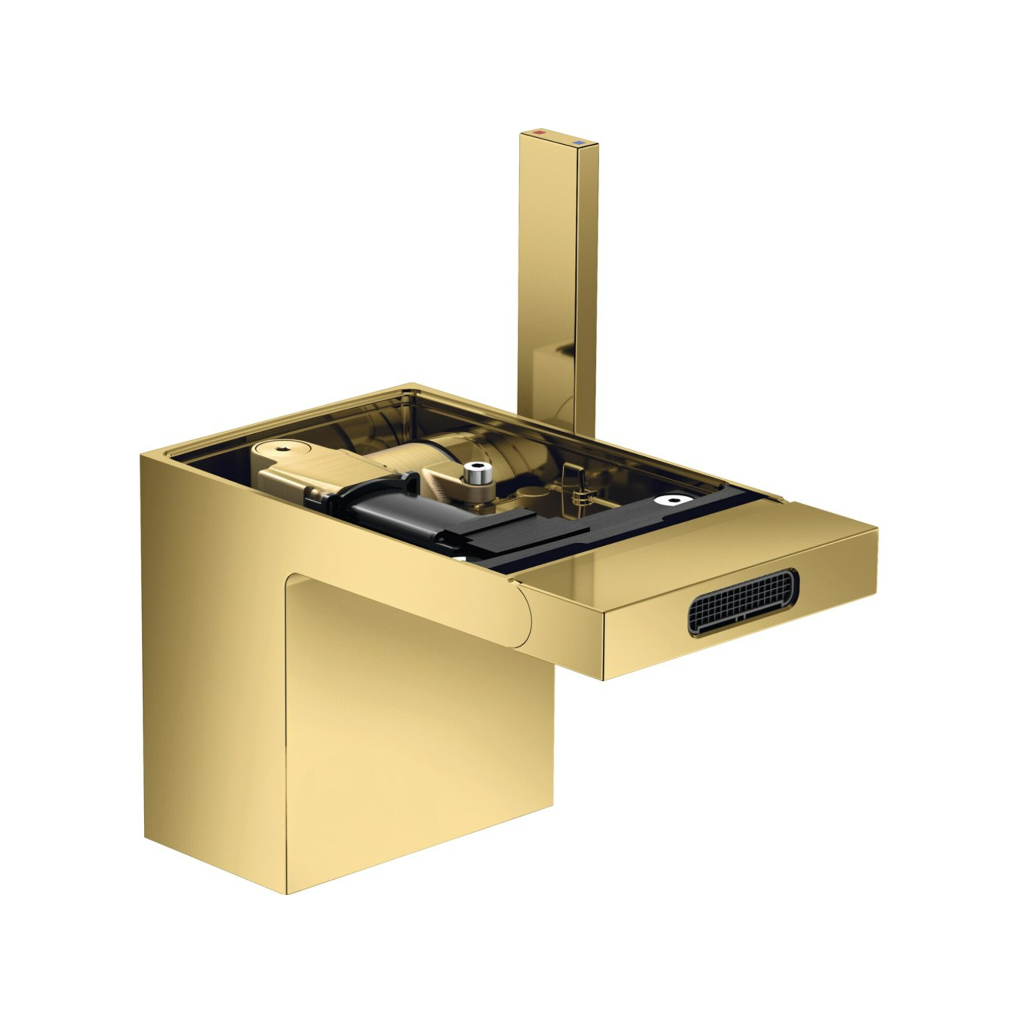 hansgrohe Bidet-Einhebelmischer Axor MyEdition A 121mm, m Pus-Op-Abl, o Pl, po gol opt