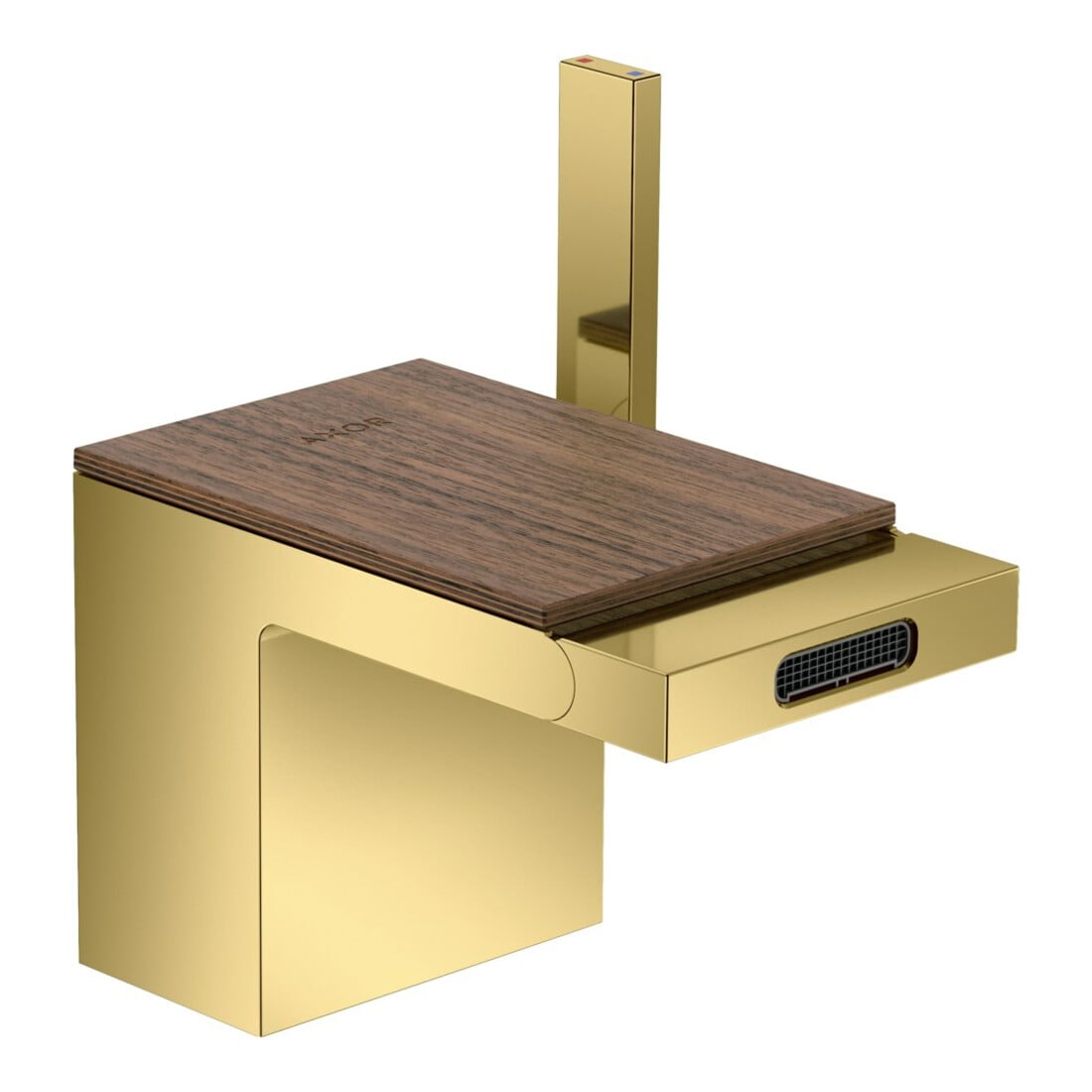hansgrohe Bidet-Einhebelmischer Axor MyEdition A 121mm, m Pus-Op-Abl, o Pl, po gol opt