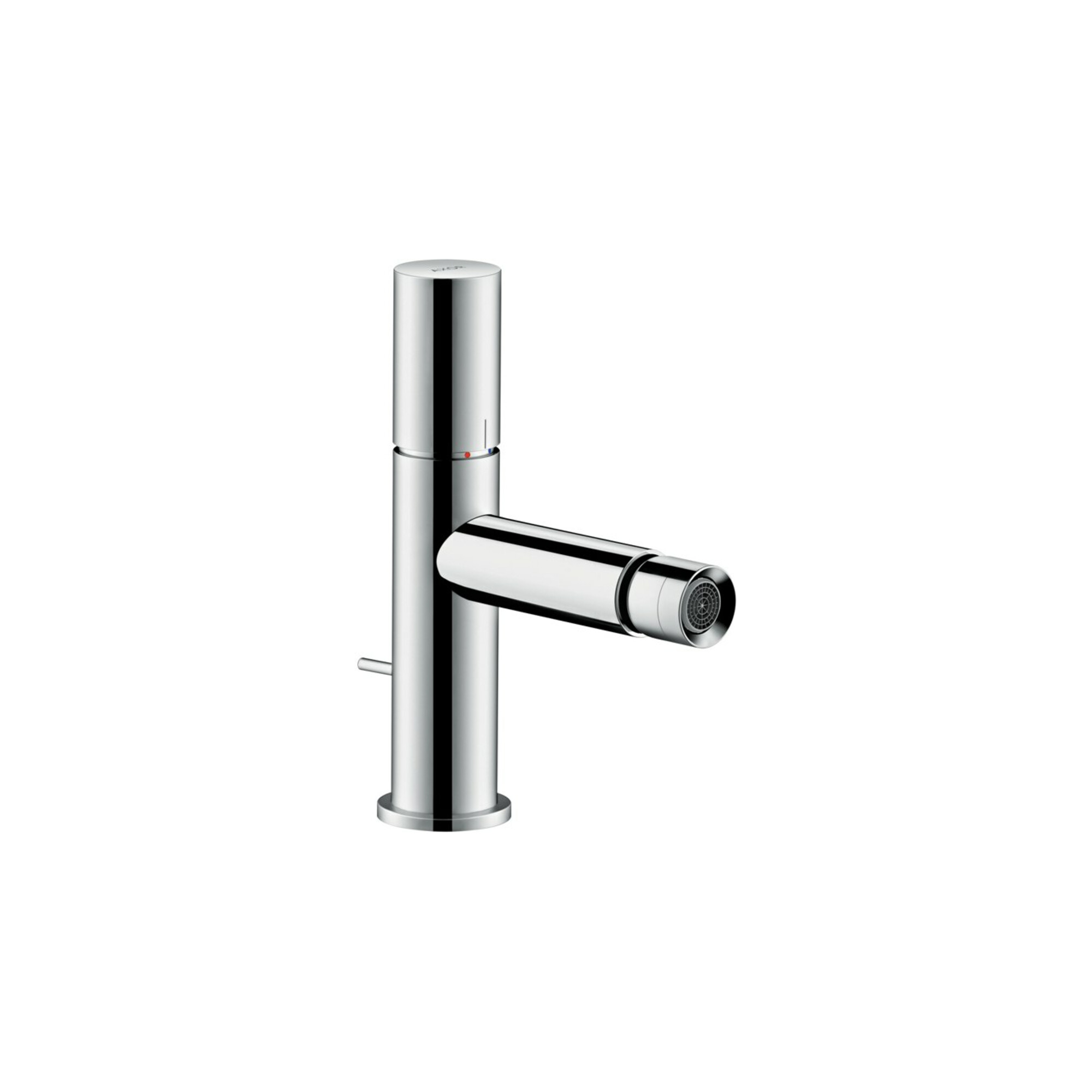 hansgrohe Bidet-Einhebelmischer Axor Uno A 124mm, m Zerogr, Zugst.Abl.Gar., chr