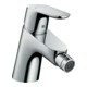 hansgrohe Bidet-Einhebelmischer Focus mit Zugstangen-Ablaufgarnitur, chrom-1