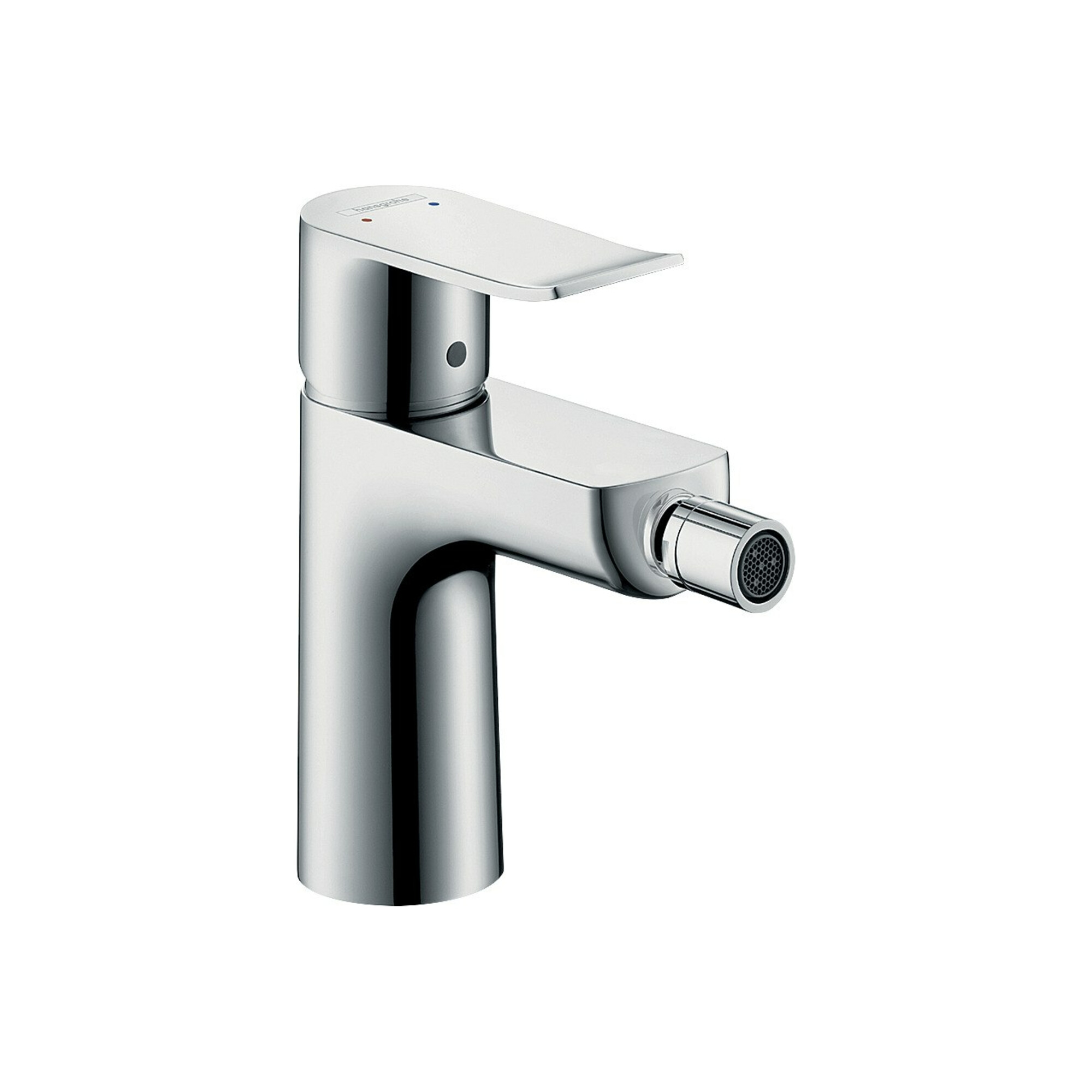 hansgrohe Bidet-Einhebelmischer Metris mit Zugstangen-Ablaufgarnitur, chrom