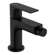 hansgrohe Bidet-Einhebelmischer Rebris E m Zugstangen-Ablaufgarnitur, mattschwarz