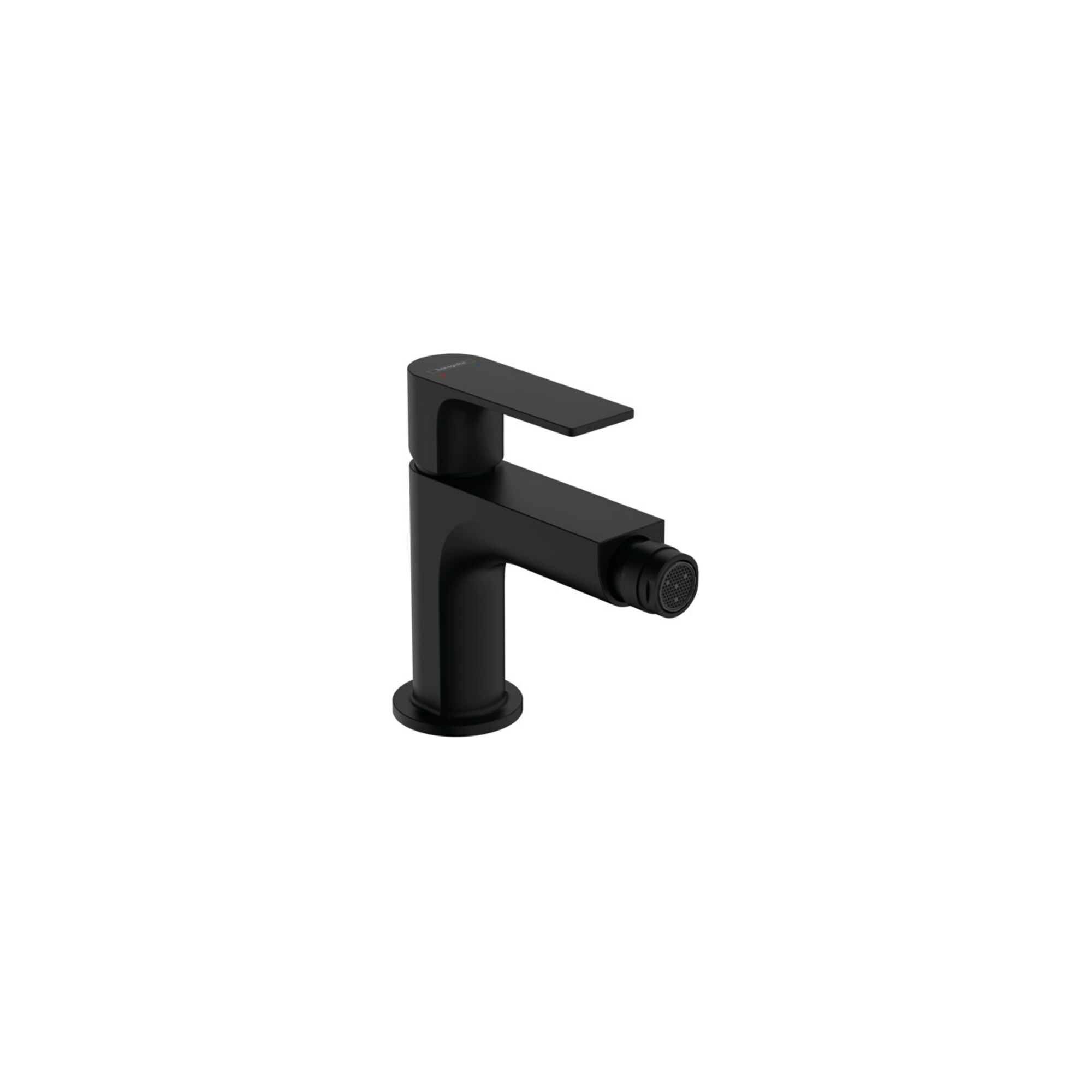 hansgrohe Bidet-Einhebelmischer Rebris E m Zugstangen-Ablaufgarnitur, mattschwarz