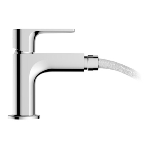 hansgrohe Bidet-Einhebelmischer Rebris E mit Zugstangen-Ablaufgarnitur, chrom
