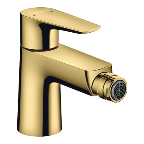 hansgrohe Bidet-Einhebelmischer Talis E m Zugst.Abl.Gar., polished gold optic