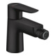 hansgrohe Bidet-Einhebelmischer Talis E m Zugstangen-Ablaufgarnitur, mattschwarz-1