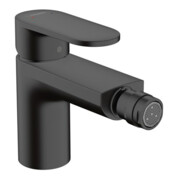 hansgrohe Bidet-Einhebelmischer Vernis Blend m Zugstangen-Ablaufgarnitur, mattschwarz