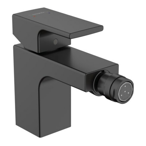 hansgrohe Bidet-Einhebelmischer Vernis Shape m Zugstangen-Ablaufgarnitur, mattschwarz