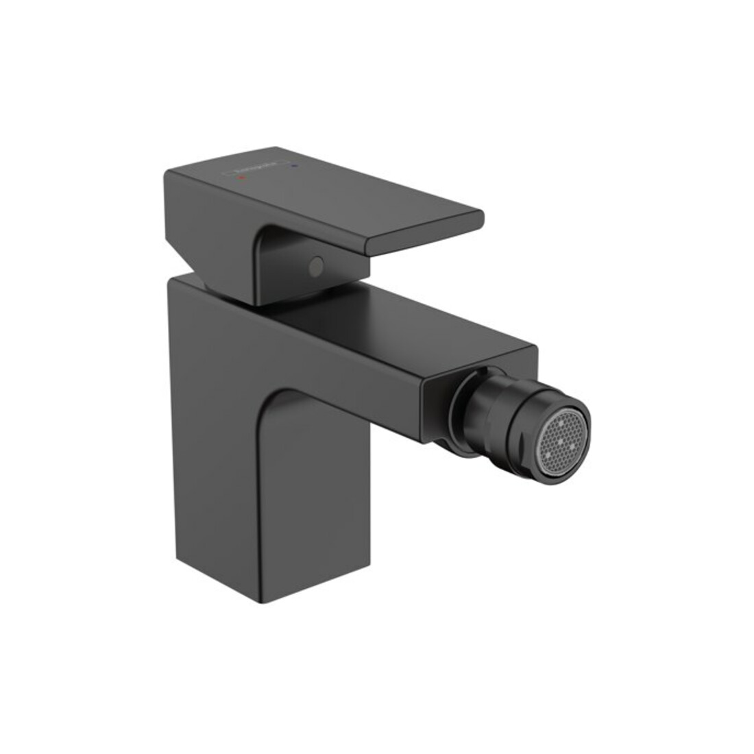 hansgrohe Bidet-Einhebelmischer Vernis Shape m Zugstangen-Ablaufgarnitur, mattschwarz