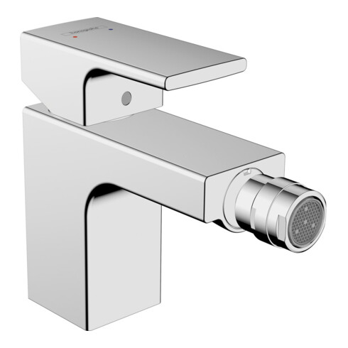 hansgrohe Bidet-Einhebelmischer Vernis Shape mit Zugstangen-Ablaufgarnitur, chrom