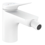 hansgrohe Bidet-Einhebelmischer Vivenis mit Zugstangen-Ablaufgarnitur, mattweiß