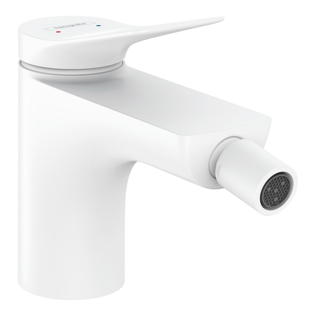 hansgrohe Bidet-Einhebelmischer Vivenis mit Zugstangen-Ablaufgarnitur, mattweiß