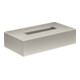 hansgrohe Boîte à cosmétiques Axor Uni. Circular 265x145mm, fixation murale, aspect acier inoxydable-1